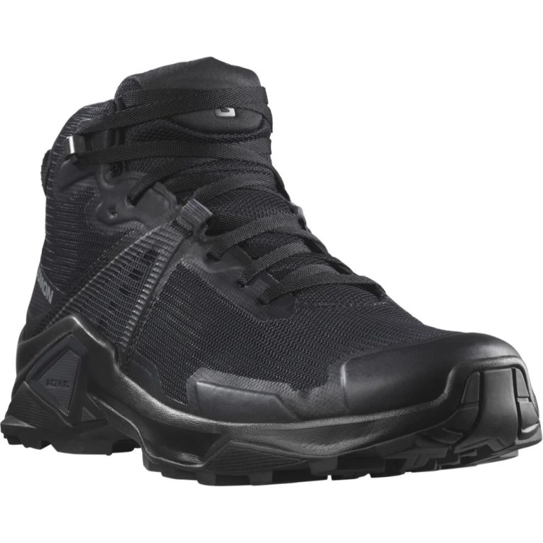 Tenis Senderismo Salomon X Raise 2 Mid GTX Hombre Negros | MX LNDA205